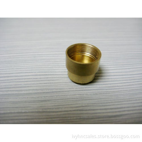 machining brass connector with thread